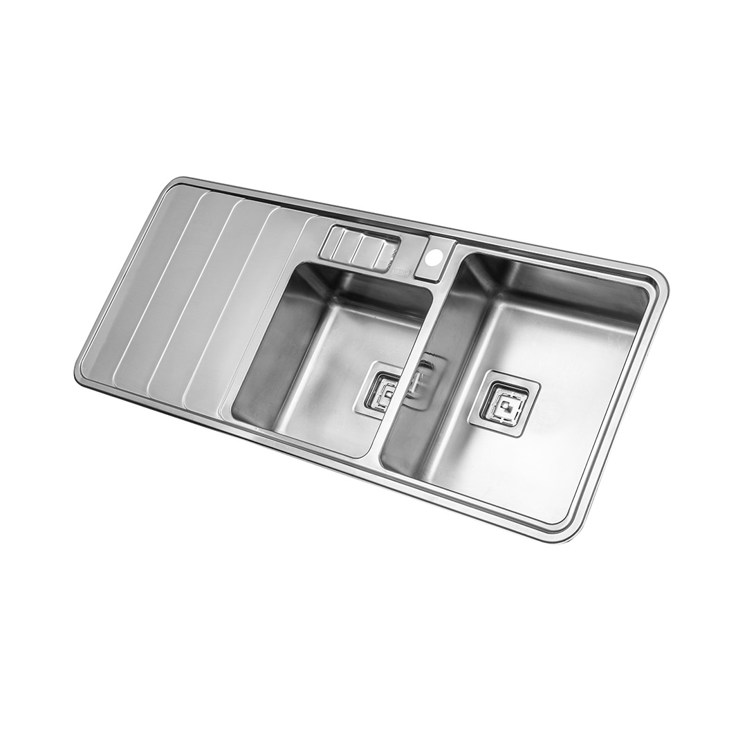 856inset-r سینک ظرفشویی باکسی استیل البرز