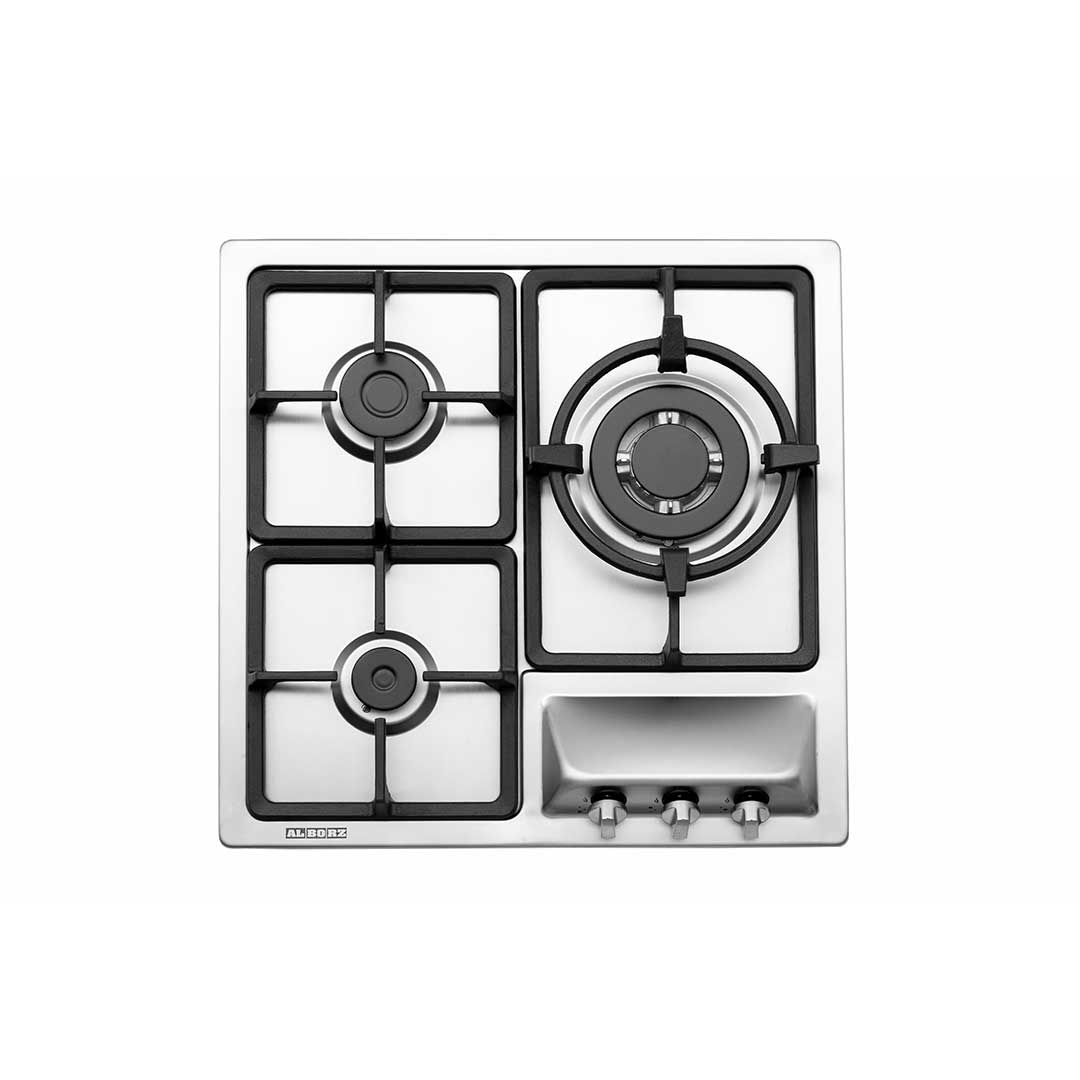 s-3551 اجاق گاز رومیزی استیل البرز مدلs-3551